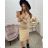 Shirt long sleeve dress women (S-L) ITALIAN FASHION IMF20R2032 S / M light brown
