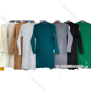 Women's Knitted Long Sleeve Dress (L/XL ONE SIZE) ITALIAN FASHION IMD211019