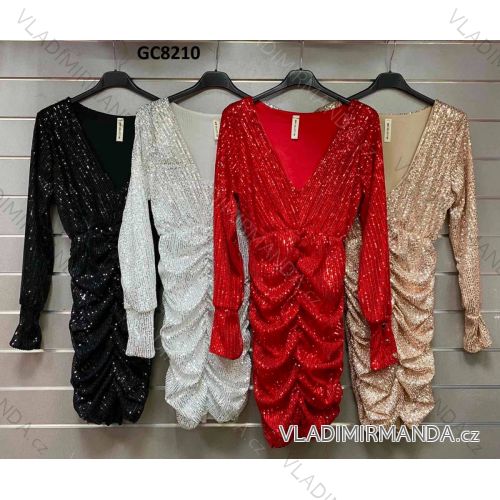 Dress with 3/4-sleeve ladies pocket (uni sl) ITALIAN Fashion IMWD20529