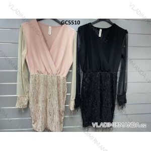 Dress with 3/4-sleeve ladies pocket (uni sl) ITALIAN Fashion IMWD20529