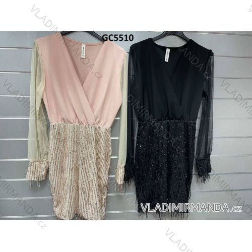 Dress with 3/4-sleeve ladies pocket (uni sl) ITALIAN Fashion IMWD20529