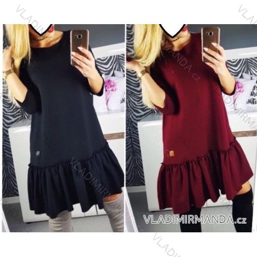 Dress with 3/4-sleeve ladies pocket (uni sl) ITALIAN Fashion IMWD20529
