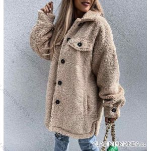 Teddy long sleeve coat women (S / M ONE SIZE) ITALIAN FASHION IMWM217232