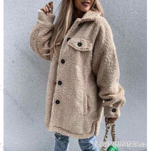 Teddy long sleeve coat women (S / M ONE SIZE) ITALIAN FASHION IMWM217232