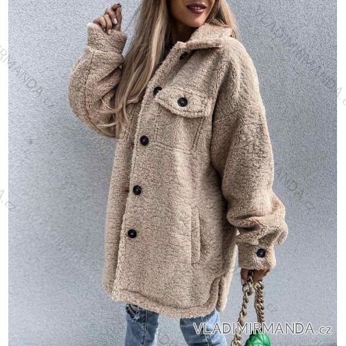 Teddy long sleeve coat women (S / M ONE SIZE) ITALIAN FASHION IMWM217232