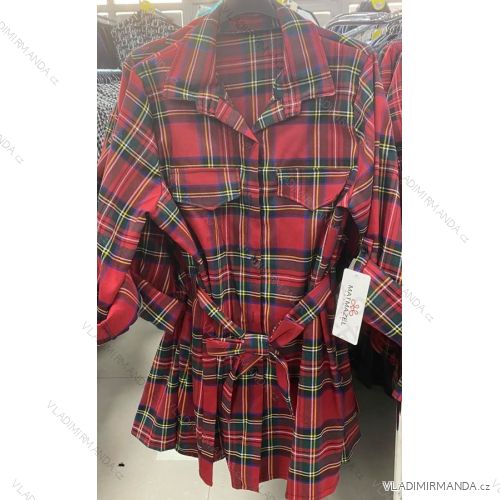 Šaty elegantní dlouhý rukáv dámské (S/M ONE SIZE) ITALSKÁ MÓDA IMM211535