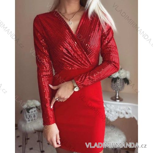 Women's elegant long sleeve shirt dress (S / M ONE SIZE) ITALIAN FASHION IMWK21013