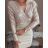 Women's elegant long sleeve shirt dress (S / M ONE SIZE) ITALIAN FASHION IMWK21013