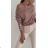 Velvet Long Sleeve Women's Tunic (S / M ONE SIZE) ITALIAN FASHION IMWD217929