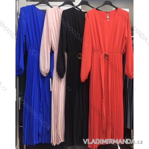 Summer long sleeve flowered women's dress (UNI S / L) ITALIAN FASHION IMK20150