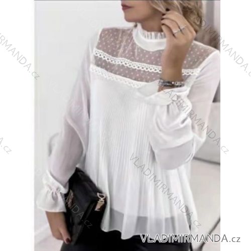 Elegant carmen blouse over the shoulders long sleeve leopard women (S / M ONE SIZE) ITALIAN FASHION IMWA216044