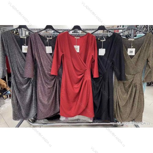 Women's elegant long sleeve shirt dress (S / M ONE SIZE) ITALIAN FASHION IMWK21013