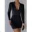 Elegant carmen blouse over the shoulders long sleeve leopard women (S / M ONE SIZE) ITALIAN FASHION IMWA216044