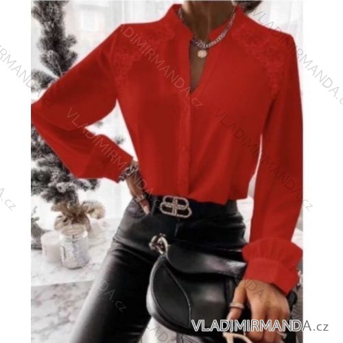 Elegant carmen blouse over the shoulders long sleeve leopard women (S / M ONE SIZE) ITALIAN FASHION IMWA216044