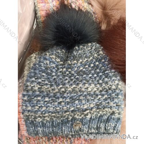 Winter hat with pompon women (ONE SIZE) WROBI PVB21104142