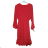 Dress with 3/4-sleeve ladies pocket (uni sl) ITALIAN Fashion IM3181746 black xl/2xl one size