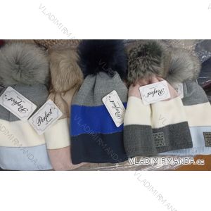 Winter hat with pompon women (ONE SIZE) WROBI PVB21104142