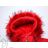 Girls' fur vest (92-128) GLO STORY GLO19GMJ-9529 S red