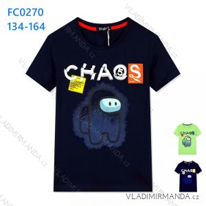 T-shirt short sleeve teen boys mask (134-164) KUGO M8910
