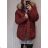 Women's oversized winter jacket (5XL-9XL) POLISH FASHION HKW21964 Tm.modra 4XL