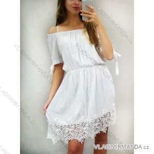 Summer Short Sleeve Dress Women (uni s / m) Italian Fashion IMC19524