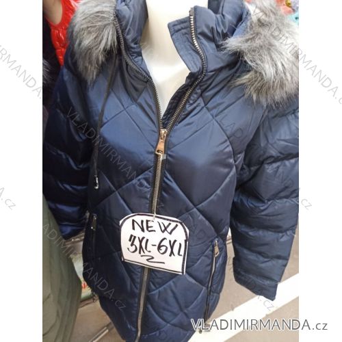 Women's oversized hooded jacket (3XL-6XL) ITALIAN FASHION MA721104 <p>blue</p> 3XL
