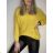 Women's long sleeve sweater (uni s / m) ITALIAN FASHION TM922STAR purple M / L