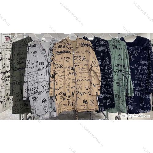 Women's Long Sleeve Hoodie (S / M ONE SIZE) ITALIAN FASHION IMWA217322