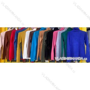 Women's Knitted Sweater Thin Turtleneck Long Sleeve (S / M ONE SIZE) ITALIAN FASHION IMD211111