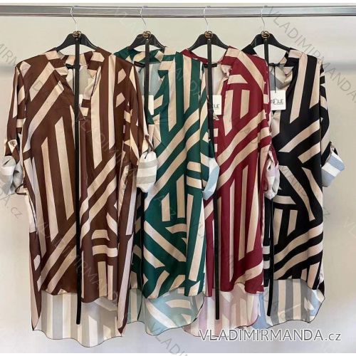 Elegant Long Sleeve Dress Women (S / M.ONE SIZE) ITALIAN FASHION IMM211302