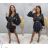 Elegant Long Sleeve Dress Women (S / M.ONE SIZE) ITALIAN FASHION IMM211302