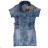 Denim short sleeve dress women (s-xl) GOURD MA120GD6047-J