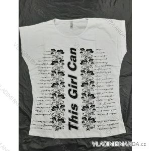 Tričko krátký rukáv dámské nadrozměr (2XL-4XL) TURECKÁ MÓDA TMWG22G12311