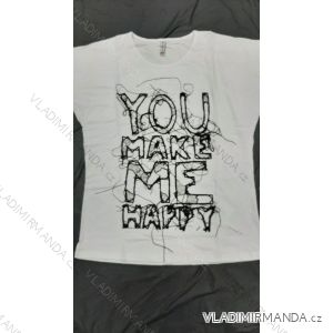 Tričko krátký rukáv dámské nadrozměr (2XL-4XL) TURECKÁ MÓDA TMWG22G12311