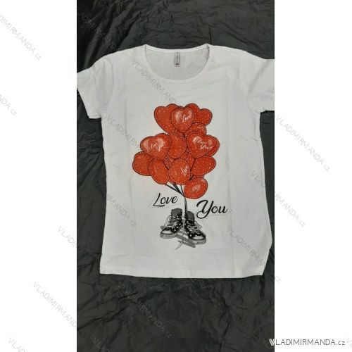 Tričko krátký rukáv dámské nadrozměr (2XL-4XL) TURECKÁ MÓDA TMWG22G12311
