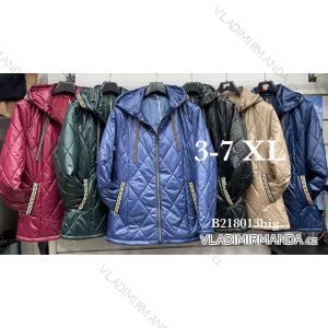 Zip Hooded Jacket Long Sleeve Women's Plus Size (3XL-8XL) POLISH FASHION PMWT21T21-69