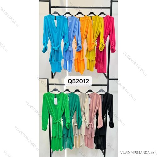 Elegant Long Sleeve Dress Women (S / M.ONE SIZE) ITALIAN FASHION IMM211302