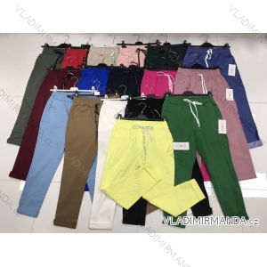 Kalhoty elegantní společenské dlouhé dámské (S-XL) ITALSKÁ MÓDA IMWD211244