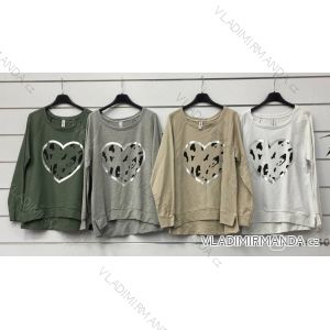 Kabát jarní dlouhý dámský (S/M/L ONE SIZE) ITALSKÁ MÓDA IMWA21006