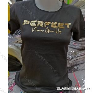 T-shirt short sleeve with lace women (uni s / m) TURKISH FASHION TM920024