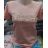 T-shirt short sleeve with lace women (uni s / m) TURKISH FASHION TM920024