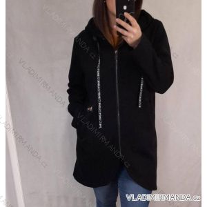 Women's long sleeve coat oversized (XL / 2XL ONE SIZE) ITALIAN FASHION IM421ELA