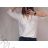 Women's Short Sleeve Crossed Blouse Tunic (M / L ONE SIZE) ITALIAN FASHION IMD22038