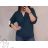 Women's Short Sleeve Crossed Blouse Tunic (M / L ONE SIZE) ITALIAN FASHION IMD22038