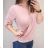 Women's Short Sleeve Crossed Blouse Tunic (M / L ONE SIZE) ITALIAN FASHION IMD22038