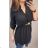 Women's Long Long Sleeve Extended Tunic (L / XL ONE SIZE) ITALIAN FASHION IMD211117 black