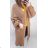 Cardigan knitted long sleeve women (UNI S / M) ITALIAN FASHION IMD20424 Brown