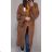 Cardigan knitted long sleeve women (UNI S / M) ITALIAN FASHION IMD20424 Brown
