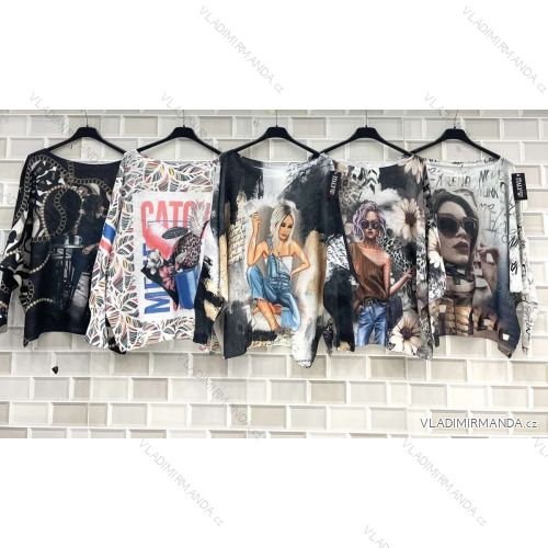 T-shirt short sleeve women (S / M ONE SIZE) POLISH FASHION IMWT216118
