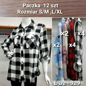 Shirt blouse 3/4 sleeve (UNI XL-3XL) ITALIAN MODA IM420486